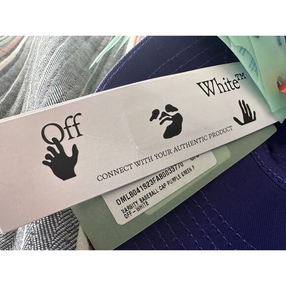 OFF-WHITE Varsity Baseball Cap - Purple - One Size - Authentic - Rare - Picture 9 of 14